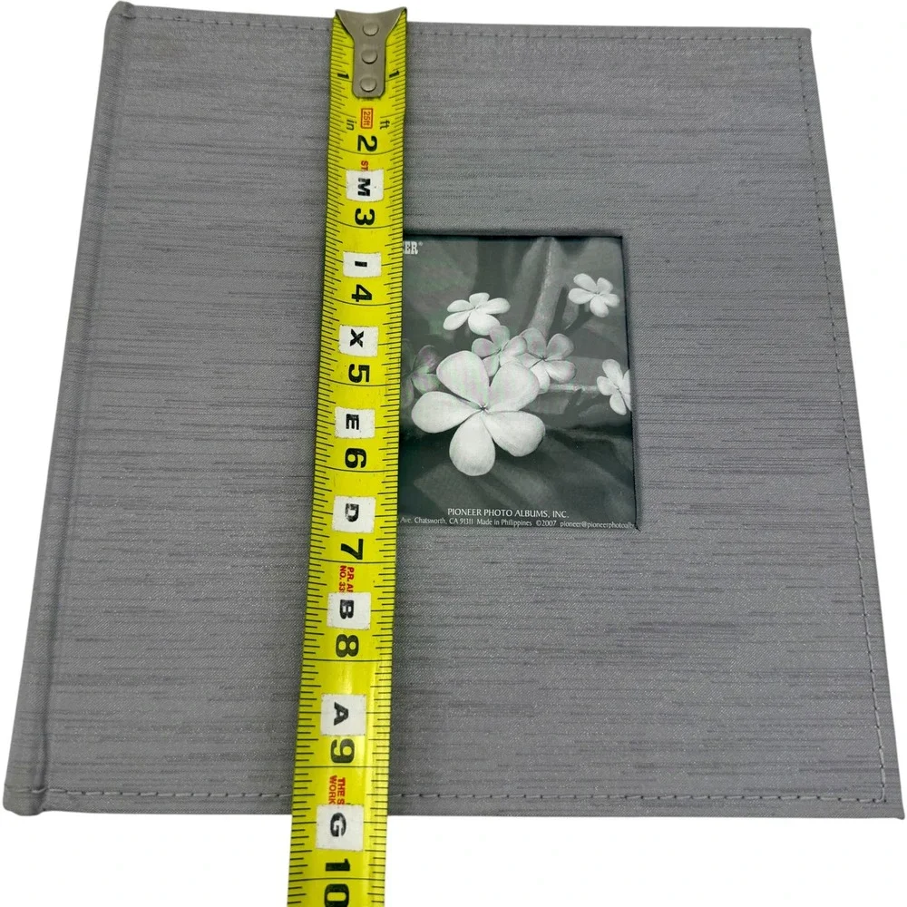 Pioneer DA-200SLKN Photo Album Gray Fabric 4x6 Memo Pockets Excellent